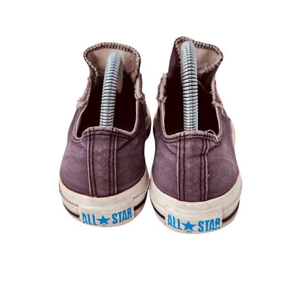 Converse All Star No Lace Low Top Sneakers Unisex Size M5/W7 Brown Round Toe - Picture 3 of 10